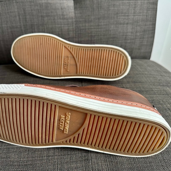 Men's size 14 brown leather Allen Edmonds Paxton sneakers like new - Picture 3 of 5